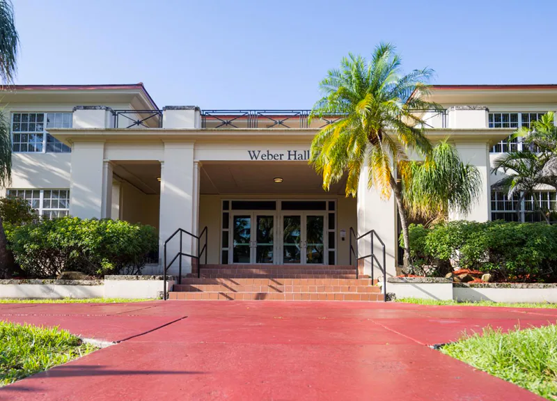 Entrance to Weber Hall